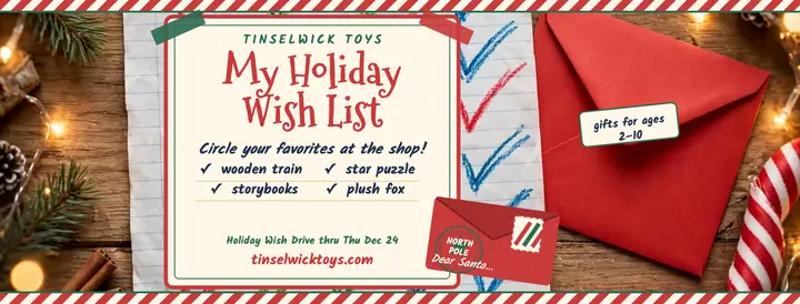 Tinselwick Toys wish list cover template