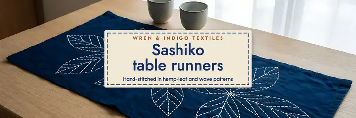Wren & Indigo sashiko runners header template