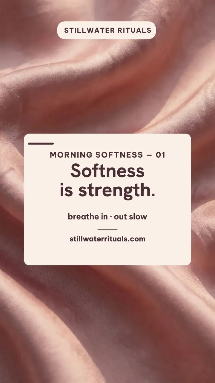 Satin morning affirmation story template