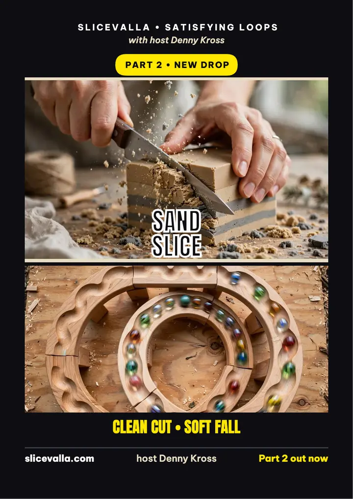 Slicevalla sand slice Part 2 flyer template