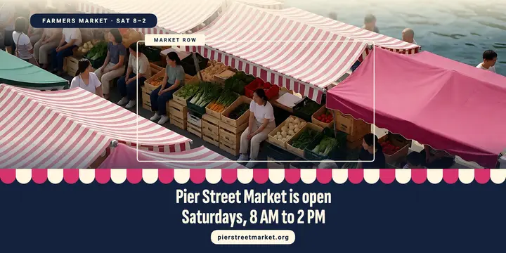 Pier Street Market Saturday tilt-shift post template