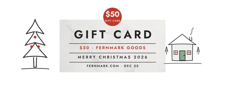 Fernmark Christmas gift card voucher template