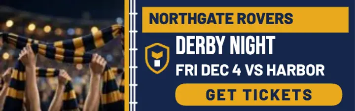 Northgate Rovers derby night ticket banner template