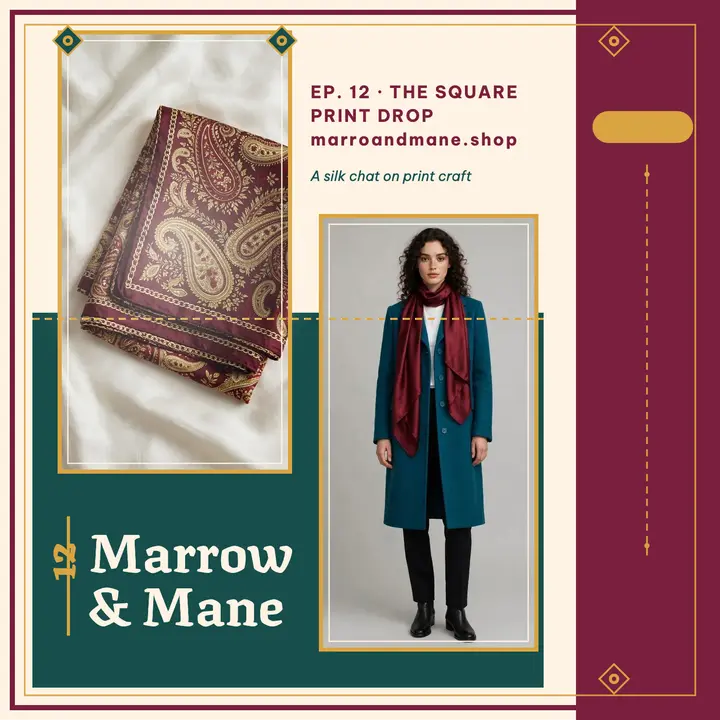 Marrow and Mane square print podcast cover template