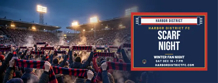 Harbor District scarf night match cover template