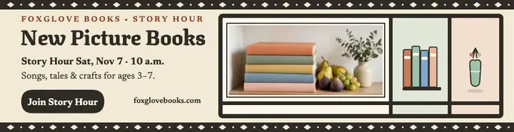Foxglove Books story hour billboard template