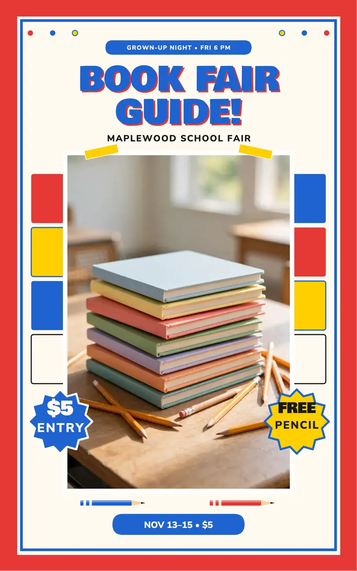 Maplewood school book fair guide template