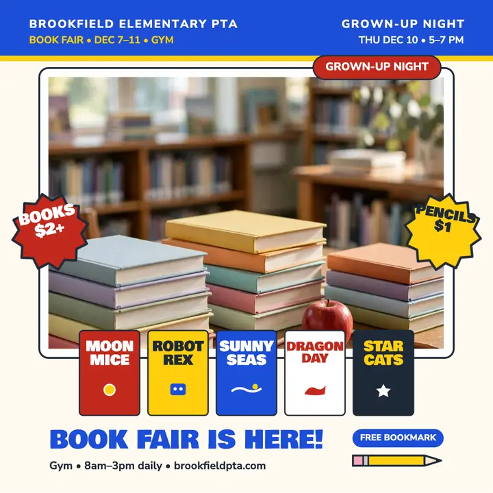 Brookfield book fair square post template