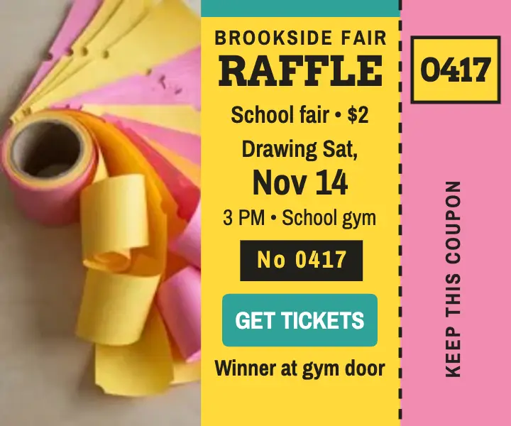 Brookside Fair Raffle ad template