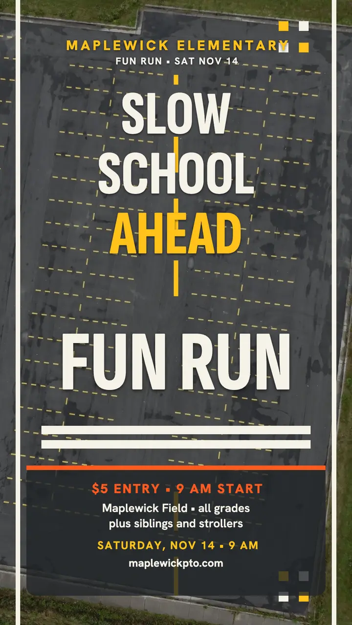 Maplewick fun run road letters story template