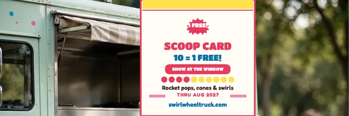Swirlwheel scoop punch card header template