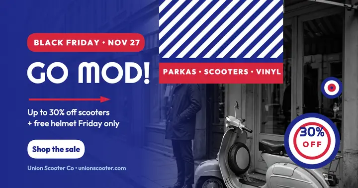 Union Scooter Co Black Friday mod post template