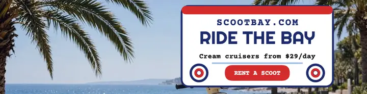 Scootbay seaside scooter billboard template