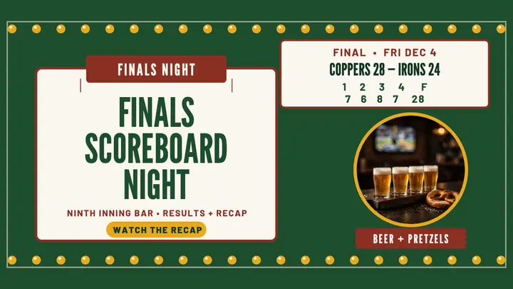 Ninth Inning finals scoreboard thumbnail template