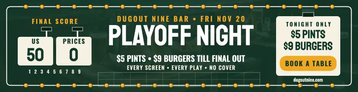 Scoreboard playoff night deals billboard, Dugout Nine template