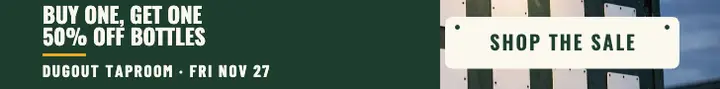 Dugout Taproom scoreboard sale leaderboard template