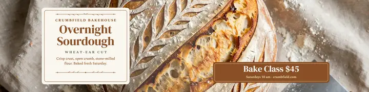 Crumbfield scored sourdough banner template