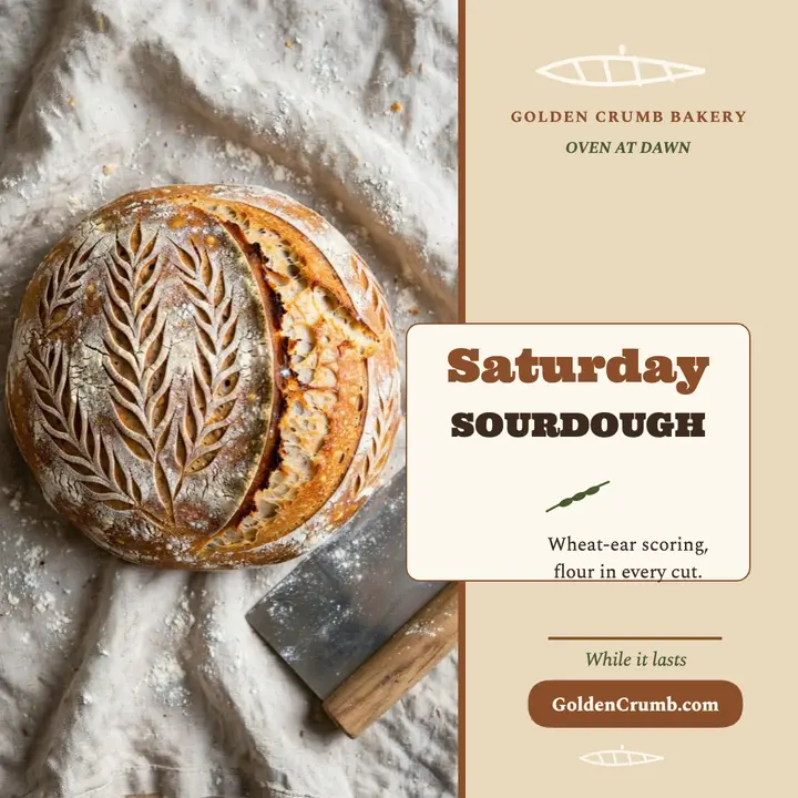 Golden Crumb Saturday sourdough post template
