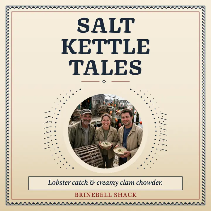 Salt Kettle Tales scrimshaw podcast cover template