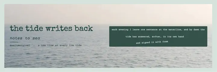 The tide writes back poet header template