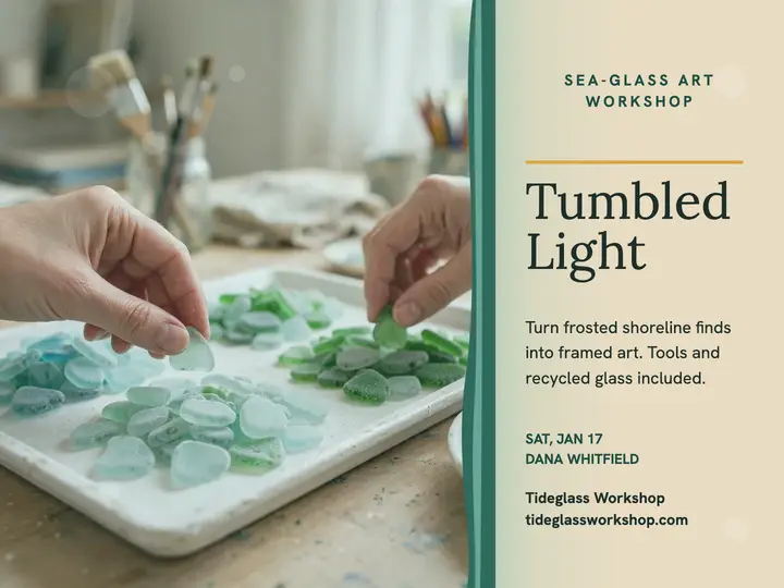 Tideglass sea-glass workshop slide template