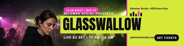 Palomar Social Glasswallow club night banner template