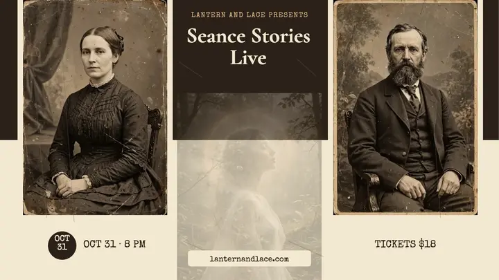Lantern and Lace seance stories spirit photo template