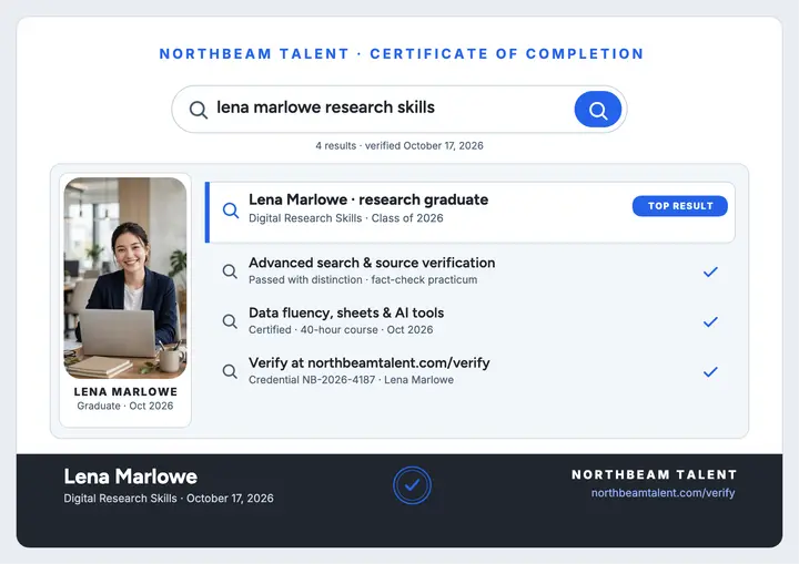 Search result research skills certificate: research skills certificate template