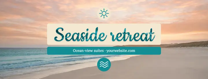 Seaside retreat cover template