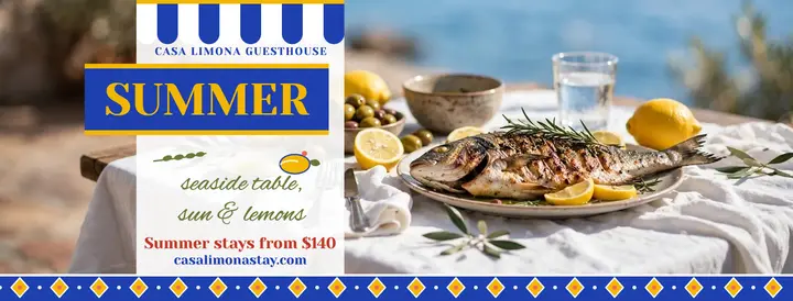 Casa Limona summer table cover template