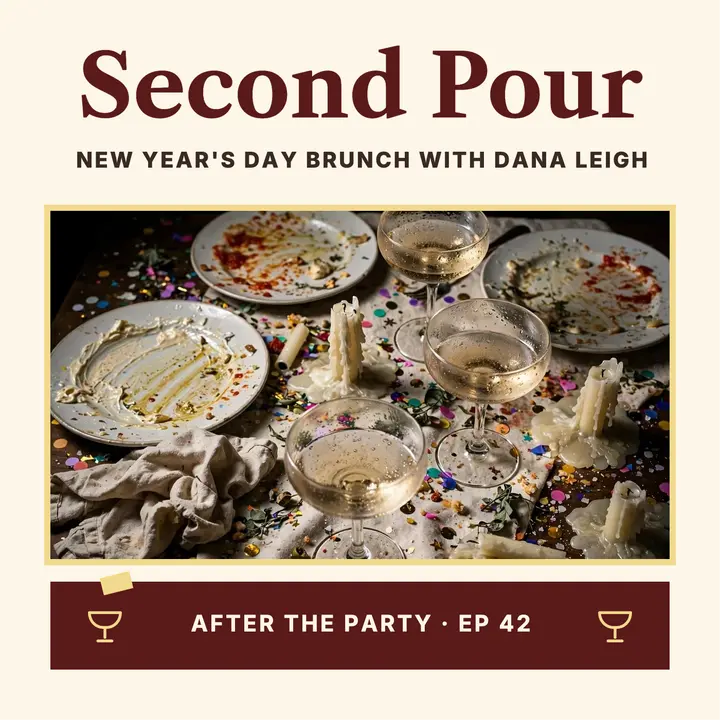Second Pour after the party podcast cover template