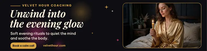 Velvet Hour evening glow banner template