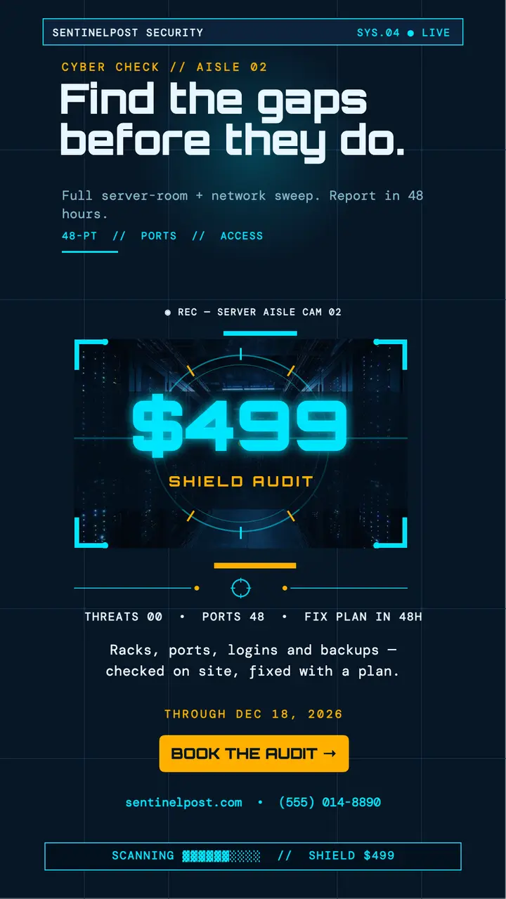 Sentinelpost Shield Audit story template