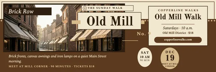 Copperline Old Mill walking tour header template