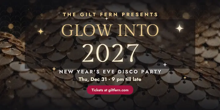 Gilt Fern glow into 2027 sequin post template