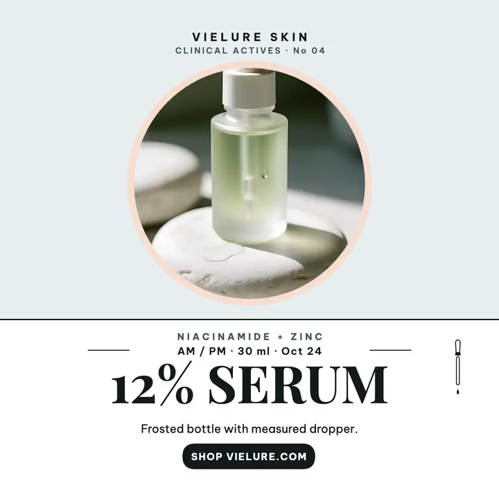 Vielure Skin 12 percent serum drop post template