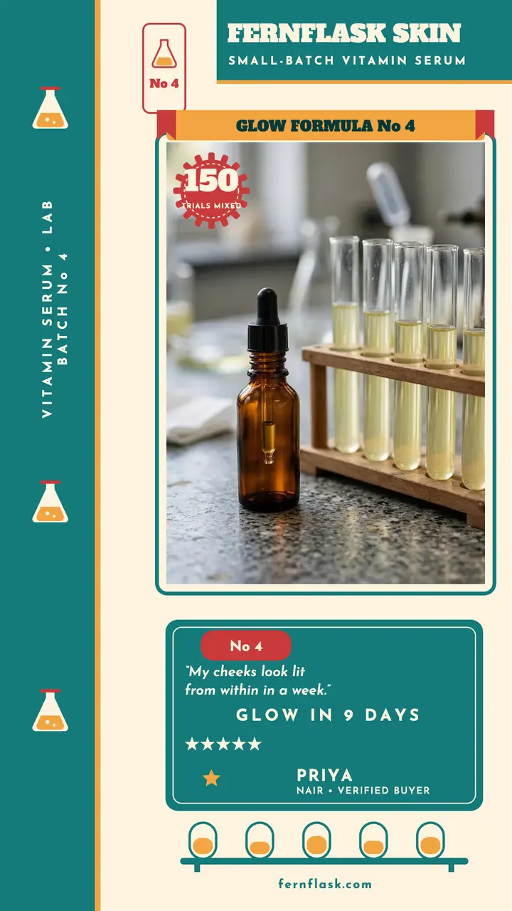 Fernflask serum review, chemistry lid story template