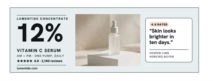 Lumentide serum review cover template