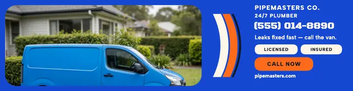 Pipemasters van plumber billboard template