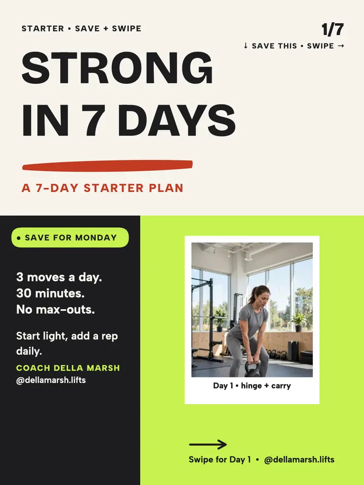 Della Marsh 7-day strength starter template