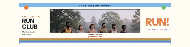 Pace Ribbon Fall Run Club banner template