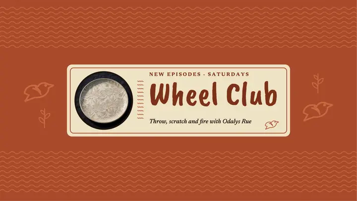 Sgraffito wheel club banner template