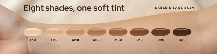 Sable & Sage skin tint shade row Etsy banner template