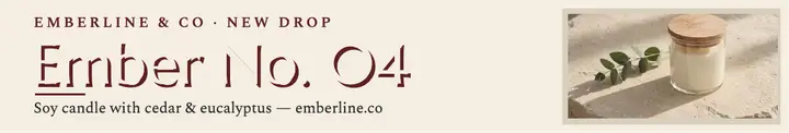 Emberline candle launch cover template
