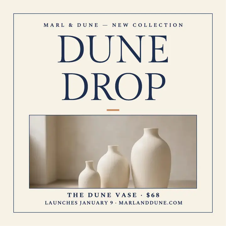 Marl and Dune vase drop shadow post: vase launch post template