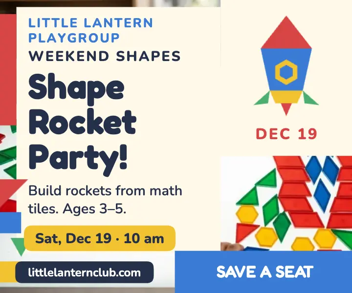 Little Lantern shape rocket playgroup ad template