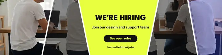 Lumenfield we're hiring banner: we're hiring linkedin banner template