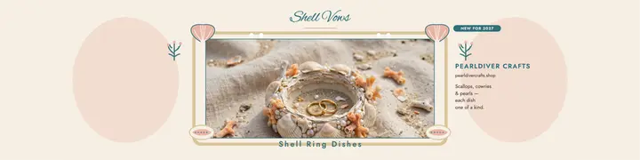 Pearldiver shell ring dish banner template