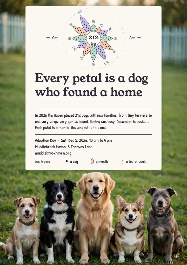 Muddlebrook Haven adoption day flyer template