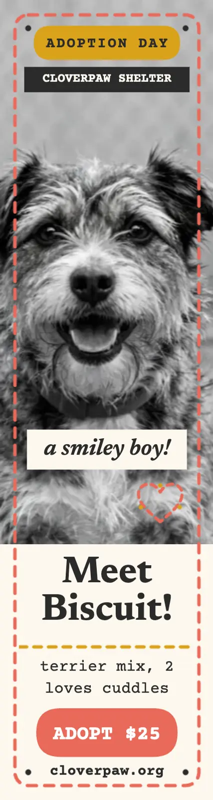 Cloverpaw stitched pup skyscraper template